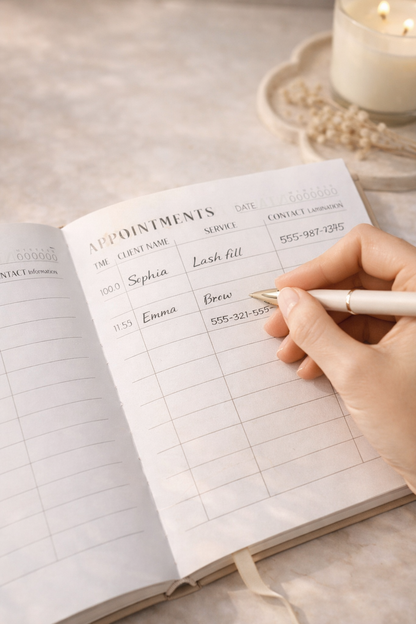 Luxury Undated Appointment Book for MUA