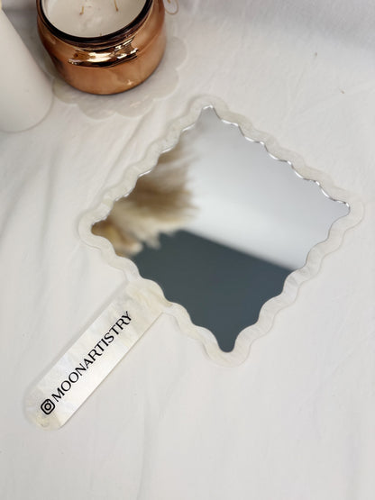 Custom Acrylic NFC Mirror – Personalized Handheld Mirror for Beauty Professionals