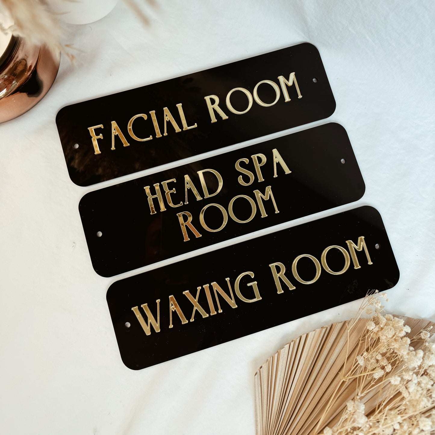 Custom 3D Acrylic Beauty Sign – Personalized Salon Door Plaque