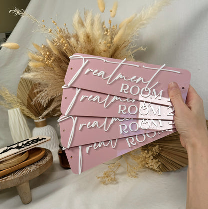 Custom 3D Acrylic Beauty Sign – Personalized Salon Door Plaque